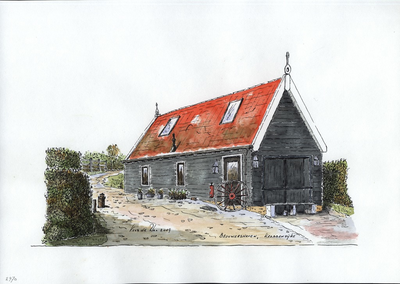 964-2970 Een huis aan de Krabbendijke te Brouwershaven.