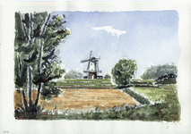 964-333 Gezicht op de molen van Veere.