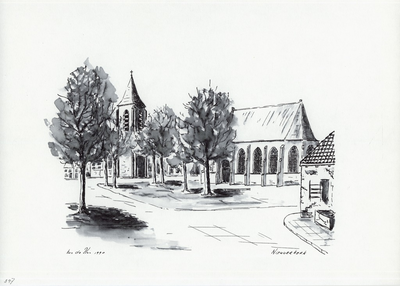964-397 De Nederlandse Hervormde kerk te Nieuwerkerk.