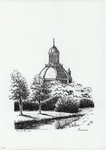 964-492 Gezicht op de Oostkerk te Middelburg.