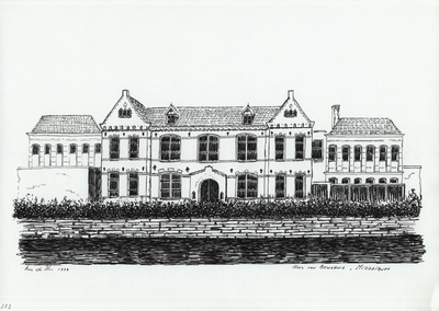 964-523 Gezicht op het Huis van Bewaring te Middelburg