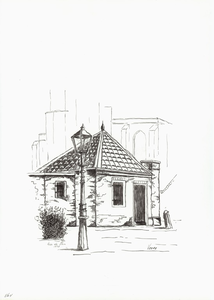 964-564 Gezicht op het VVV-huisje aan de Oudestraat te Veere
