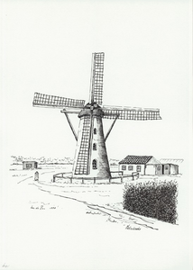 964-601 De molen te Meliskerke.