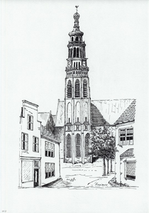 964-949 De abdijtoren te Middelburg.