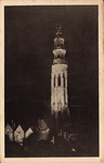 10280 Middelburg - Lange-Jan. Een verlichte Abdijtoren te Middelburg ter gelegenheid van de 50ste verjaardag van ...