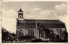 10345 Westkapelle, Herv. Kerk. Gezicht op de Nederlandse Hervormde kerk te Westkapelle