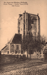 10924 Ste-Anna-ter-Muiden Hollande OudeToren - Veille Tour (1250) Old Tower. De Nederlandse Hervormde kerk te Sint Anna ...