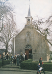 11101 Kleverskerke Ned. Herv. Kerk. Kerkuitgang van de Nederlandse Hervormde kerk te Kleverskerke