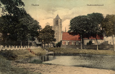 11203 Tholen Oudelandschepoort. Gezicht op de Oudelandse- of Sint-Andriespoort te Tholen, de toren van de ...