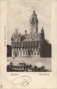 11243 Stadhuis. Middelburg. Het Stadhuis te Middelburg