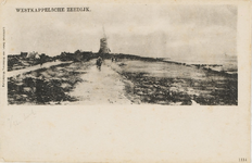 1289 Westkappelsche Zeedijk. Gezicht op de Zeedijk te Westkapelle met (dijk)molen Prins Hendrik