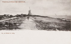1293 Westkappelsche zeedijk. Gezicht op de Zeedijk met molen Prins Hendrik te Westkapelle