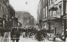 1889 Middelburg, Brand Lange Delft. Gezicht op de grote brand in de Lange Delft te Middelburg waarbij naast Grand Hotel ...
