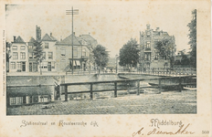 1951 Stationstraat en Kousteensche dijk. Middelburg. Gezicht op de Korendijk en de Stationsstraat te Middelburg