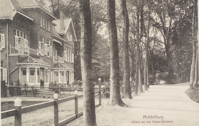 2311 Middelburg Villa's op het Noord-Bolwerk. Gezicht op villa's aan het Noordbolwerk te Middelburg