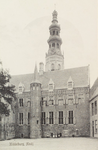 2982 Middelburg, Abdij. Gezicht op de dienstvertrekken van de gouverneurswoning, onderdeel van de Pandhof, aan het ...