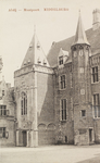 2988 Abdij - Muntpoort Middelburg. Gezicht op de Witte Toren en de dienstvertrekken van de gouverneurswoning, onderdeel ...