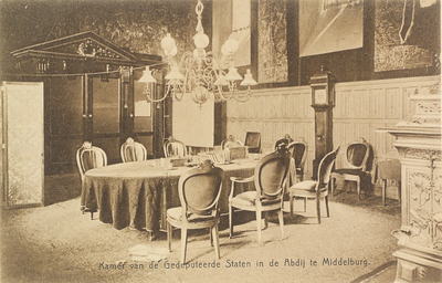 3227 Kamer van de Gedeputeerde Staten in de Abdij te Middelburg. De kamer van Gedeputeerde Staten in de Abdij te Middelburg
