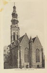 3298 Nieuwe Kerk met Langejan. Gezicht op de Nieuwe Kerk en de Abdijtoren aan de Groenmarkt te Middelburg