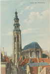 3307 Lange Jan, Middelburg. Gezicht op de Koorkerk en de Abdijtoren te Middelburg vanuit de Reigerstraat