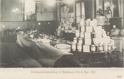 3682 Tuinbouw-Tentoonstelling te Middelburg 13-14-15 Sept. 1905. Enige op de tuinbouwtentoonstelling te Middelburg ...