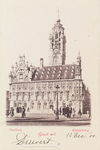 3742 Stadhuis Middelburg Groet uit. Het stadhuis aan de Grote Markt te Middelburg