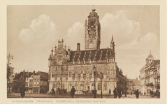 3783 Middelburg. Stadhuis Voorgevel gebouwd 1512-1513. Gezicht op het stadhuis aan de Grote Markt te Middelburg met ...