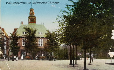4004 Oude Beursgebouw en Bellamijpark, Vlissingen. Het beursgebouw aan het Beursplein te Vlissingen