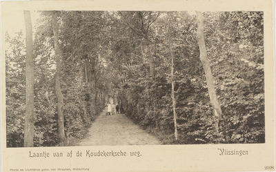 4187 Gezicht op de brug over de Vlissingse Watergang ter hoogte van de Kerkhoflaan, tegenwoordig Koudekerkseweg te Vlissingen