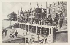4437 Boulevaerd Evertsen - Zeebad Vlissingen. Het Badstrand met daarachter Grand Hotel Britannia aan Boulevard Evertsen ...