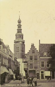 4513 Vlissingen. St. Jacobstoren. Gezicht op de Sint Jacobstoren te Vlissingen