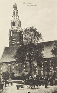 4528 Vlissingen St. Jacobskerk. Gezicht op de Sint Jacobskerk te Vlissingen