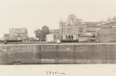 4569 H. W. Panorama. Hotel Albion en het spoorwegstation aan de Buitenhaven te Vlissingen