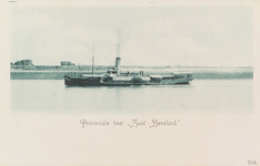 4884 Provinciale boot Zuid-Beveland. . De veerboot Zuid-Beveland van de Provinciale Stoombootdiensten varende op de ...