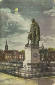 4967 Vlissingen. Standbeeld van M. A. de Ruijter. Het standbeeld van Michiel Adriaanszoon de Ruyter op het ...