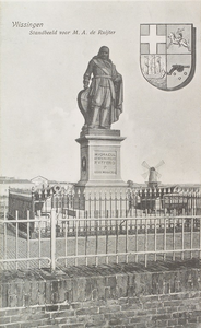 4974 Vlissingen Standbeeld voor M. A. de Ruijter. Het standbeeld van Michiel Adriaanszoon de Ruyter op het ...