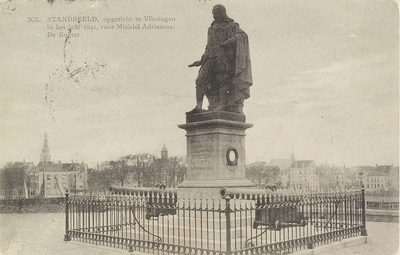 4980 Standbeeld, opgericht te Vlissingen in het jaar 1841, voor Michiel Adriaansz. De Ruijter. Het standbeeld van ...