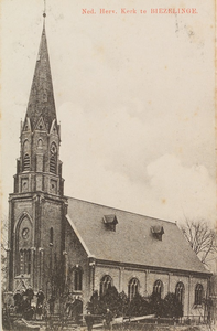 5085 Ned. Herv. Kerk te Biezelinge. Gezicht op de Nederlandse Hervormde kerk in Biezelinge