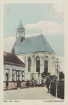 5563 Ned. Herv. Kerk. Hoedekenskerke. Gezicht op de Nederlandse Hervormde kerk in Hoedekenskerke