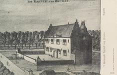 5623 Het Kasteel van Bruelis. / 't Gesloopte Kasteel van Bruelis Kapelle. Gezicht op het kasteel van Bruelis in ...