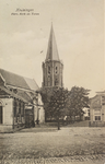 5698 Kruiningen Herv. Kerk en Toren. Gezicht op de openbare lagere school, de Nederlandse Hervormde kerk en de ...
