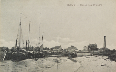 6251 Bellard - Haven van Dreischor. Gezicht op Beldert, het haventje van Dreischor, met op de achtergrond het stoomgemaal