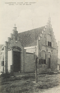 6329 Haamstede, Huize Het Anker gevel uit de 16e eeuw. Gezicht op het kort ervoor gerestaureerde huis het Oude Anker ...
