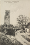 6411 Kerktoren van het in de 16e eeuw vergane dorp Koudekerke op Schouwen. De Plompetoren te Koudekerke (S) vanuit het oosten