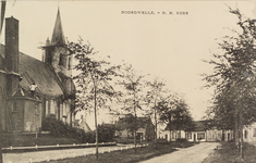 6482 Noordwelle. - N. H. Kerk. Gezicht op de Nederlandse Hervormde kerk met de Dorpsring in Noordwelle