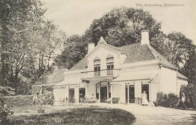 6724 Villa Rustenburg, Schuddebeurs. Gezicht op het landhuis van buitenplaats Rustenburg aan de Kloosterweg in ...