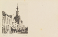 6942 Zierikzee. Gezicht op het stadhuis van Zierikzee vanaf het westelijke deel van de Meelstraat