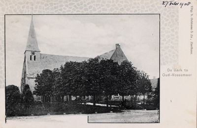 7315 De Kerk te Oud-Vossemeer. Gezicht op de Nederlandse Hervormde kerk in Oud-Vossemeer
