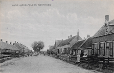 7469 Anna-Jacobapolder, Noordweg. Gezicht op de Noordweg in de Anna Jacobapolder (gemeente Sint Philipsland)
