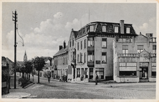 7837 Terneuzen. Nieuwstraat. Gezicht op de Nieuwstraat te Terneuzen met rechts hotel Hartog Soesman en daarnaast nog ...